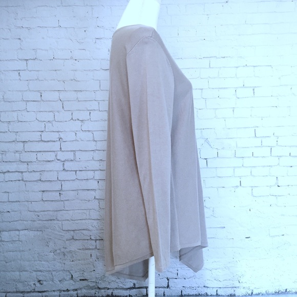 Alfani Asymmetrical Long Sleeve Sweater Grey Large - Picture 4 of 8